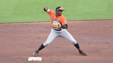 San Francisco Giants shortstop Marco Luciano (73) during San Francisco Giants Summer Camp at Oracle Park.