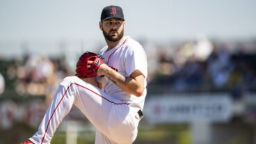 FT. MYERS, FLORIDA - FEBRUARY 25: Lucas Giolito #54 of the Boston Red Sox delivers during the first inning of a Spring Training Grapefruit League game against the Minnesota Twins on February 23, 2024 at jetBlue Park at Fenway South in Fort Myers, Florida. (Photo by Billie Weiss/Boston Red Sox/Getty Images)