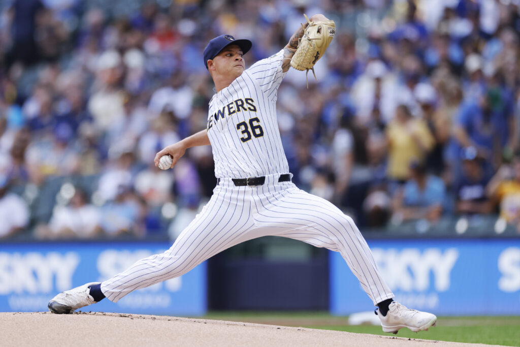 Milwaukee Brewers pitcher Tobias Myers