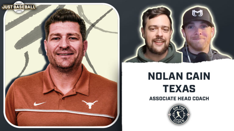 Thumbnail for On the Clock Interview with Texas Longhorns Baseball Associate Head Coach Nolan Cain.
