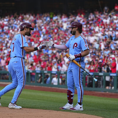 Trea Turner and Bryce Harper