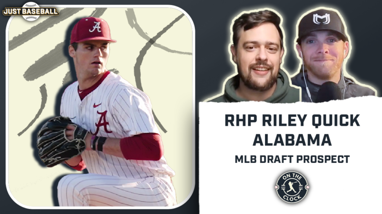 On The Clock Interview: Alabama Pitcher Riley Quick