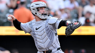 BALTIMORE, MARYLAND - JUNE 12: Dillon Dingler #13 of the Detroit Tigers throws the ball to second base against the Baltimore Orioles at Oriole Park at Camden Yards on June 12, 2025 in Baltimore, Maryland. (Photo by G Fiume/Getty Images)