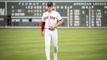 BOSTON, MASSACHUSETTS - AUGUST 6: Roman Anthony #19 of the Boston Red Sox warms up before a game against the Kansas City Royals on August 6, 2025 at Fenway Park in Boston, Massachusetts. Before the game, Anthony and the Red Sox agreed to an eight-year contract extension. (Photo by Maddie Malhotra/Boston Red Sox/Getty Images)