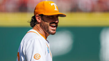 FAYETTEVILLE, ARKANSAS - JUNE 08: Head Coach Tony Vitello of the Tennessee Volunteers during a game against the Arkansas Razorbacks at Baum-Walker Stadium at George Cole Field during the NCAA Baseball Super Regional - Fayetteville on June 08, 2025 in Fayetteville, Arkansas. The Razorbacks defeated the Volunteers 11-4. (Photo by Wesley Hitt/Getty Images)