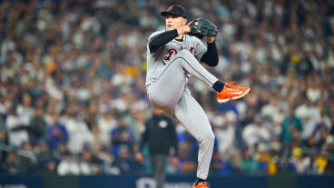 SEATTLE, WA - OCTOBER 10: Tarik Skubal #29 of the Detroit Tigers pitches in the first inning during Game Five of the American League Division Series presented by Booking.com between the Detroit Tigers and the Seattle Mariners at T-Mobile Park on Friday, October 10, 2025 in Seattle, Washington. (Photo by Jane Gershovich/MLB Photos via Getty Images)