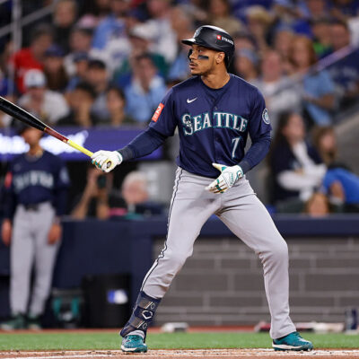 TORONTO, ON - OCTOBER 20: Jorge Polanco #7 of the Seattle Mariners bats during Game Seven of the American League Championship Series presented by Booking.com between the Seattle Mariners and the Toronto Blue Jays at Rogers Centre on Monday, October 20, 2025 in TorontoOntario, Canada. (Photo by Michael Chisholm/MLB Photos via Getty Images)