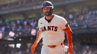 SAN FRANCISCO, CA - SEPTEMBER 27: Casey Schmitt #10 of the San Francisco Giants leaves the field after hitting a home run during the game between the Colorado Rockies and the San Francisco Giants at Oracle Park on Saturday, September 27, 2025 in San Francisco, California. (Photo by Kavin Mistry/MLB Photos via Getty Images)