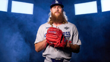 TORONTO, ON - OCTOBER 23: Michael Kopech #45 of the Los Angeles Dodgers poses for a photo during the 2025 World Series photoshoot at the Rogers Centre on Thursday, October 23, 2025 in Toronto, Ontario, Canada. (Photo by Mary DeCicco/MLB Photos via Getty Images)