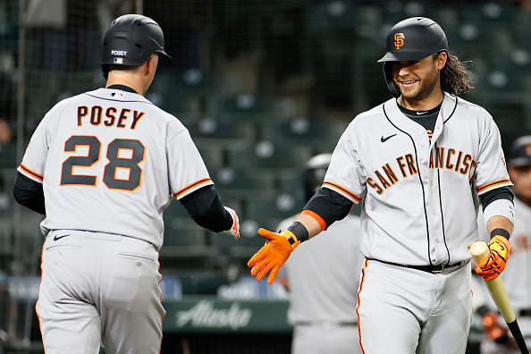 Buster Posey and Brandon Crawford