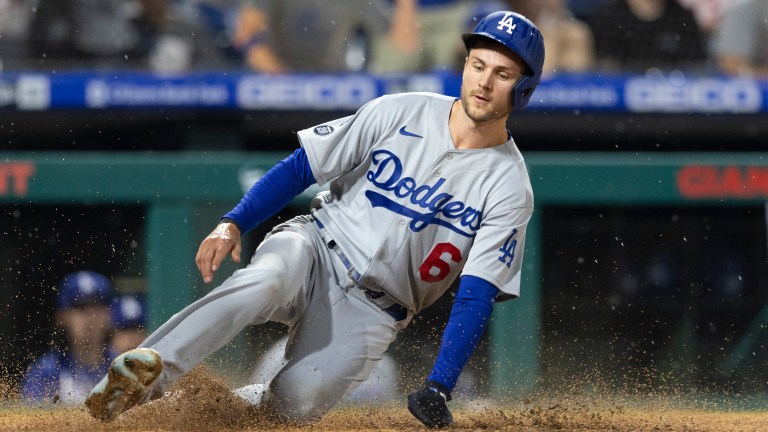 Trea Turner sliding