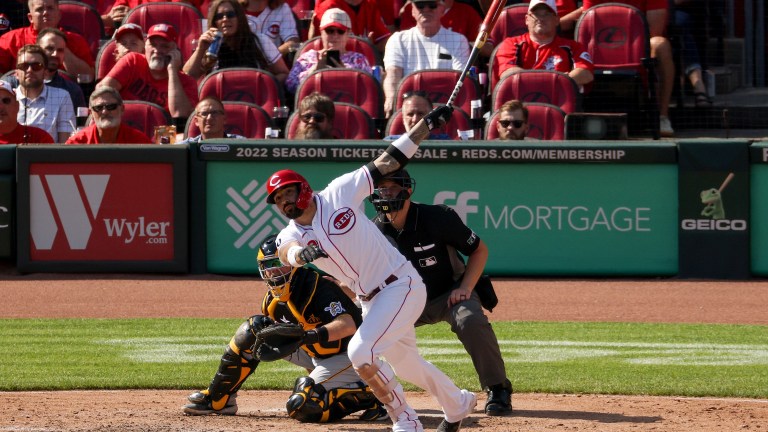 Kyle Schwarber, Bryce Harper, Nick Castellanos and Rhys Hoskins of News  Photo - Getty Images