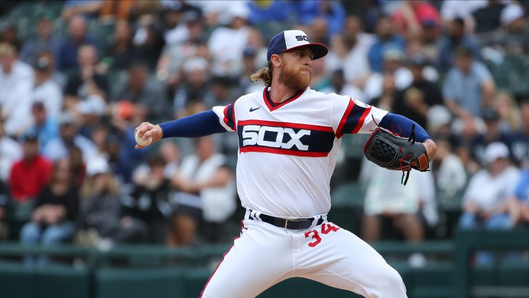 Chicago White Sox starting pitcher Michael Kopech delivers a pitch during a Major League Baseball game between the New York Yankees and the Chicago White Sox on May 15, 2022 at Guaranteed Rate Field.