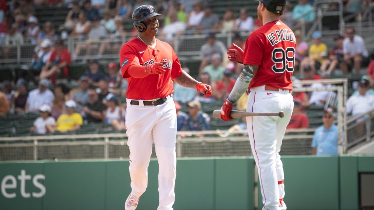 bruins in red sox uniforms