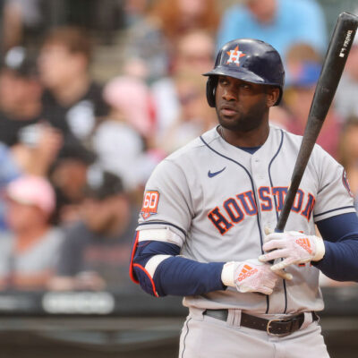 Yordan Alvarez of the Houston Astros is once again one of Just Baseball's Players of the Month.