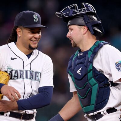 Luis Castillo and Cal Raleigh