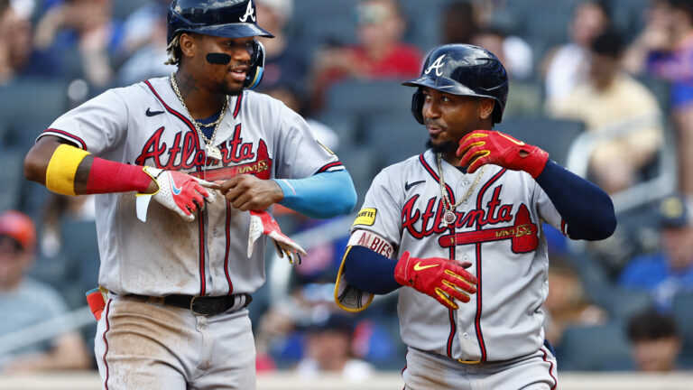 Ozzie Albies and Ronald Acuna Jr