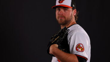 Corbin Burnes #39 of the Baltimore Orioles poses for a portrait during photo day at Ed Smith Stadium.