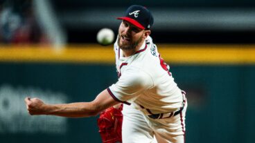 Chris Sale of Atlanta Braves pitches during the sixth inning against the Boston Red Sox at Truist Park.