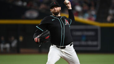 Jordan Montgomery of the Arizona Diamondbacks delivers a pitch against the San Francisco Giants at Chase Field.