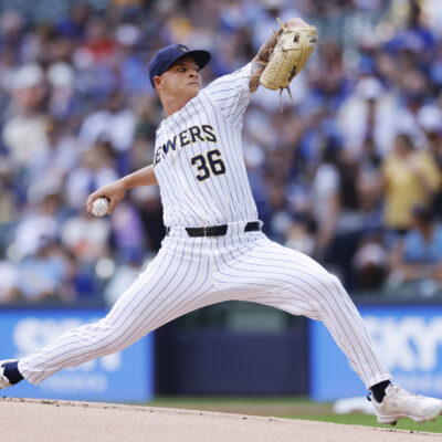 Milwaukee Brewers pitcher Tobias Myers