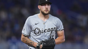 Garrett Crochet of the Chicago White Sox throws a pitch during a game against the Miami Marlins at loanDepot Park.