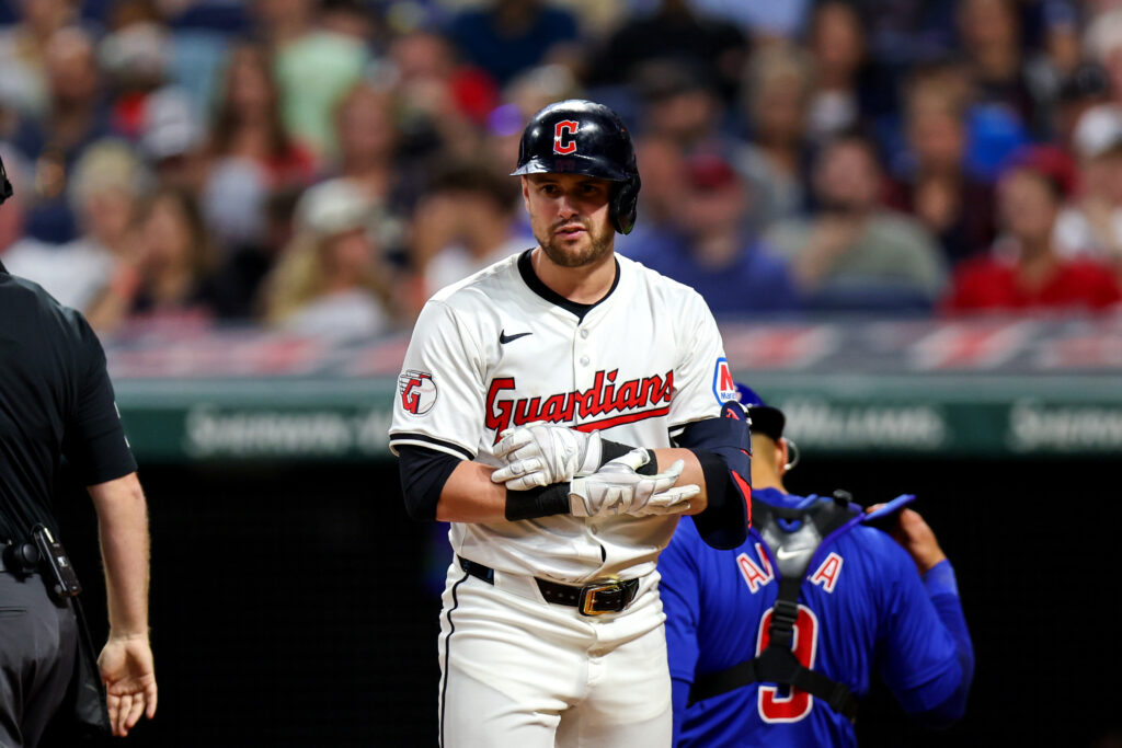 Guardians outfielder Lane Thomas