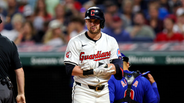 Guardians outfielder Lane Thomas