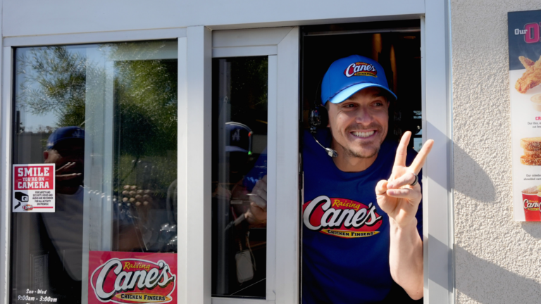 Kike Hernández Serves Up a Combo Play! Dodgers Star Works the Raising Cane’s Drive-Thru During Celebratory World Series “Shift” in Los Angeles.
