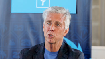 President of Baseball Operations for the Philadelphia Phillies Dave Dombrowski speaks to the media during the Spring Training Grapefruit League Media Day at Blue Jays Player Development Complex.