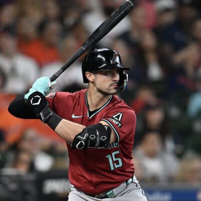 Randal Grichuk of the Arizona Diamondbacks bats against the Houston Astros at Minute Maid Park.