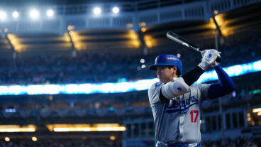 NEW YORK, NY - OCTOBER 30: Shohei Ohtani #17 of the Los Angeles Dodgers prepares to bat prior to Game 5 of the 2024 World Series presented by Capital One between the Los Angeles Dodgers and the New York Yankees at Yankee Stadium on Wednesday, October 30, 2024 in New York, New York. (Photo by Daniel Shirey/MLB Photos via Getty Images)
