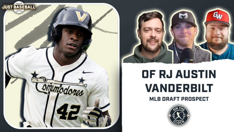 Thumbnail for On the Clock interview with Vanderbilt star and 2025 MLB Draft prospect RJ Austin.