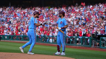 Trea Turner and Bryce Harper