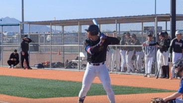 Bruin Agbayani bats for Saint Louis HS.