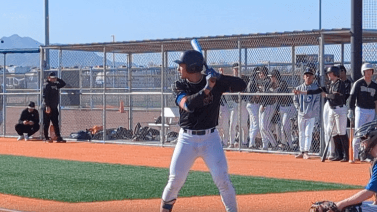 Bruin Agbayani bats for Saint Louis HS.