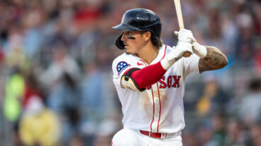 FORT MYERS, FL- MARCH 12: Jarren Duran #16 of the Boston Red Sox runs during a spring training game against the Minnesota Twins on March 12, 2025 at JetBlue Park in Fort Myers, Florida. (Photo by Brace Hemmelgarn/Minnesota Twins/Getty Images)