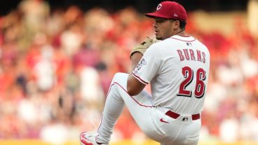 CINCINNATI, OHIO - JUNE 24: Chase Burns #26 of the Cincinnati Reds seen in action during the game against the New York Yankees at Great American Ball Park on June 24, 2025 in Cincinnati, Ohio. This was Burns' MLB Debut. (Photo by Jason Mowry/Getty Images)