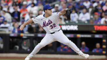 Max Kranick of the New York Mets in action against the Toronto Blue Jays at Citi Field.