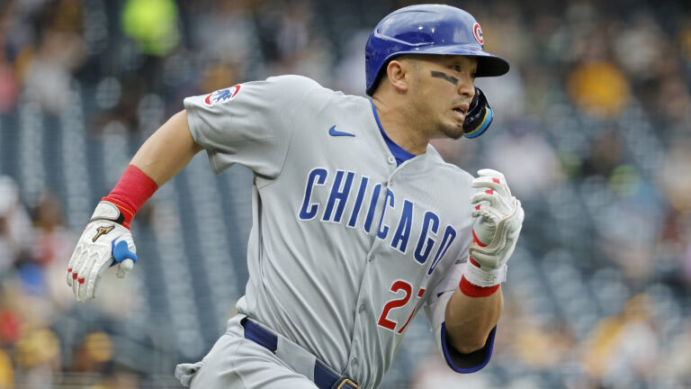 PITTSBURGH, PA - MAY 01: Seiya Suzuki #27 of the Chicago Cubs rounds the bases after hitting a home run in the fifth inning against the Pittsburgh Pirates during the game at PNC Park on May 1, 2025 in Pittsburgh, Pennsylvania. (Photo by Justin K. Aller/Getty Images)