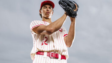 CORONA, CALIFORNIA - APRIL 23: Seth Hernandez #22 of Corona High School Panthers poses for a portrait at Corona High School on April 23, 2025 in Corona, California. (Photo by Ric Tapia/Getty Images)
