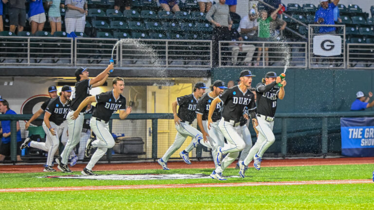 The Duke Blue Devils won the NCAA Division I Athens regional tournament beating the Oklahoma St. Cowboys.