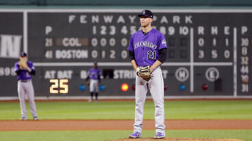 BOSTON, MA - MAY 14: Kyle Freeland #21 of the Colorado Rockies pitches during the game between the Colorado Rockies and the Boston Red Sox at Fenway Park on Tuesday, May 14, 2019 in Boston, Massachusetts. (Photo by Adam Glanzman/MLB via Getty Images)