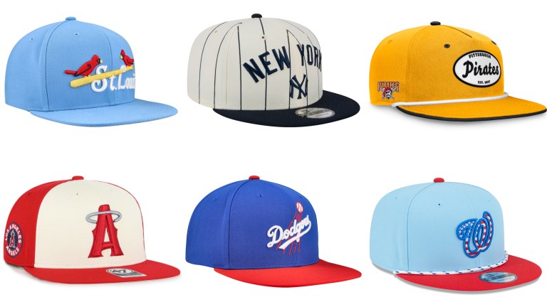 Six of the best MLB snapback hats in square boxes