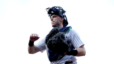 NEW YORK, NEW YORK - AUGUST 12: Ben Rice #22 of the New York Yankees walks in from the bullpen before the game against the Minnesota Twins at Yankee Stadium on August 12, 2025 in the Bronx borough of New York City. (Photo by Elsa/Getty Images)