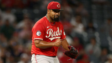 ANAHEIM, CALIFORNIA - AUGUST 19: Tony Santillan #64 of the Cincinnati Reds reacts after striking out Luis Rengifo of the Los Angeles Angels to win the game 6-4at Angel Stadium of Anaheim on August 19, 2025 in Anaheim, California. (Photo by Katelyn Mulcahy/Getty Images)