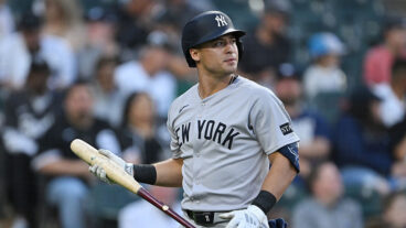 CHICAGO, ILLINOIS - AUGUST 30: Anthony Volpe #11 of the New York Yankees looks on against the Chicago White Sox at Rate Field on August 30, 2025 in Chicago, Illinois. (Photo by Daniel Bartel/Getty Images)
