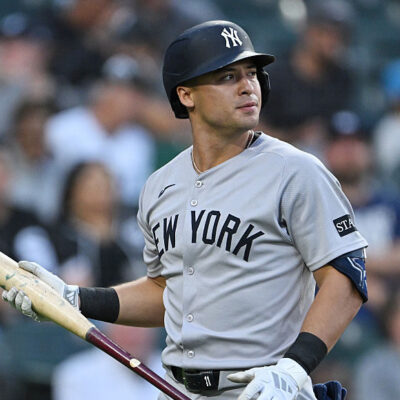 CHICAGO, ILLINOIS - AUGUST 30: Anthony Volpe #11 of the New York Yankees looks on against the Chicago White Sox at Rate Field on August 30, 2025 in Chicago, Illinois. (Photo by Daniel Bartel/Getty Images)