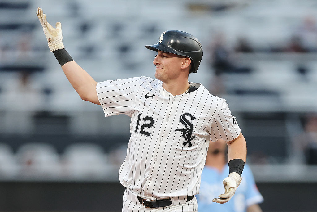 CHICAGO, ILLINOIS - AUGUST 26: Colson Montgomery #12 of the Chicago White Sox rounds the bases after hitting a solo home run during the second inning off Michael Lorenzen #24 of the Kansas City Royals (not pictured) at Rate Field on August 26, 2025 in Chicago, Illinois. (Photo by Michael Reaves/Getty Images)