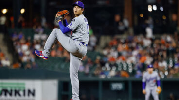 BALTIMORE, MD - SEPTEMBER 05: Shohei Ohtani #17 of the Los Angeles Dodgers pitches during the game between the Los Angeles Dodgers and the Baltimore Orioles at Oriole Park at Camden Yards on Friday, September 5, 2025 in Baltimore, Maryland. (Photo by Alyssa Howell/MLB Photos via Getty Images)